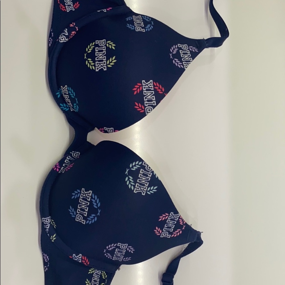 Pink push up bra